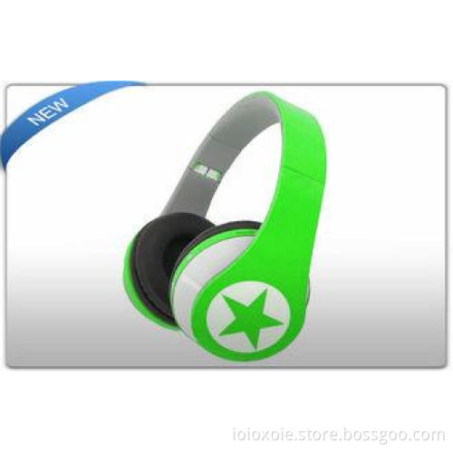 Mic USB Wireless SD Card Headphones Green for Tablets / Sma